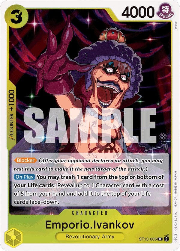 Image for Emporio.Ivankov (Ultra Deck: The Three Brothers) (ST13-005) - One Piece Card Game