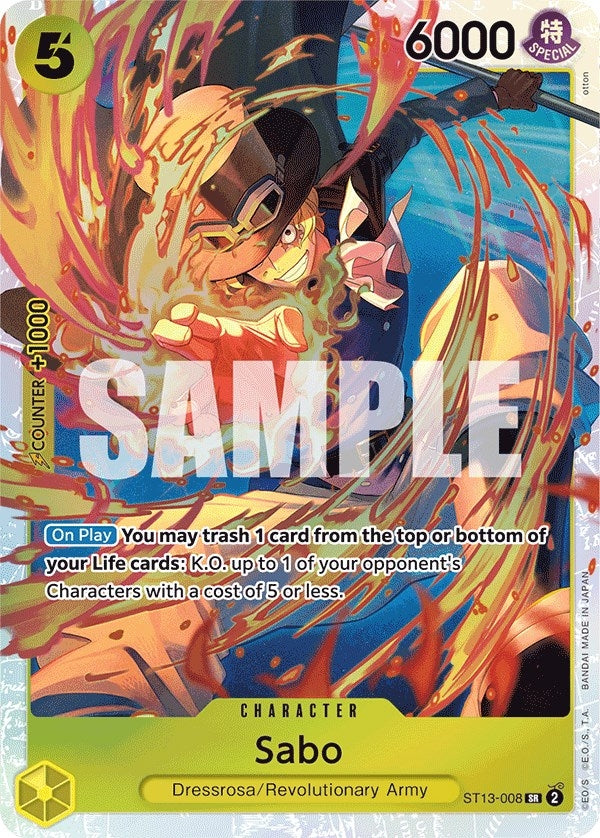Image for Sabo (008) (Ultra Deck: The Three Brothers) (ST13-008) - One Piece Card Game