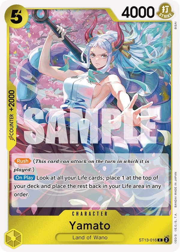 Image for Yamato (Ultra Deck: The Three Brothers) (ST13-016) - One Piece Card Game