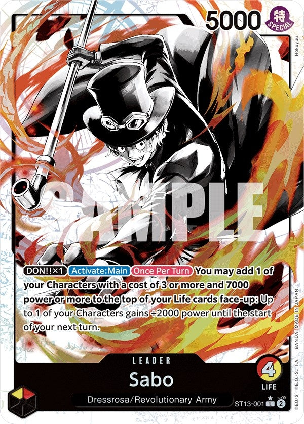 Image for Sabo (001) (Parallel) (Ultra Deck: The Three Brothers) (ST13-001) - One Piece Card Game