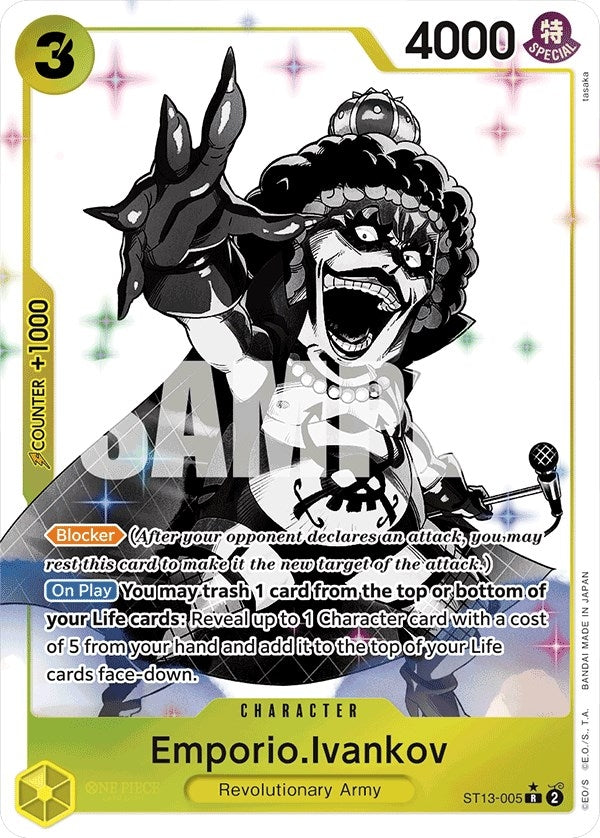 Image for Emporio.Ivankov (Parallel) (Ultra Deck: The Three Brothers) (ST13-005) - One Piece Card Game