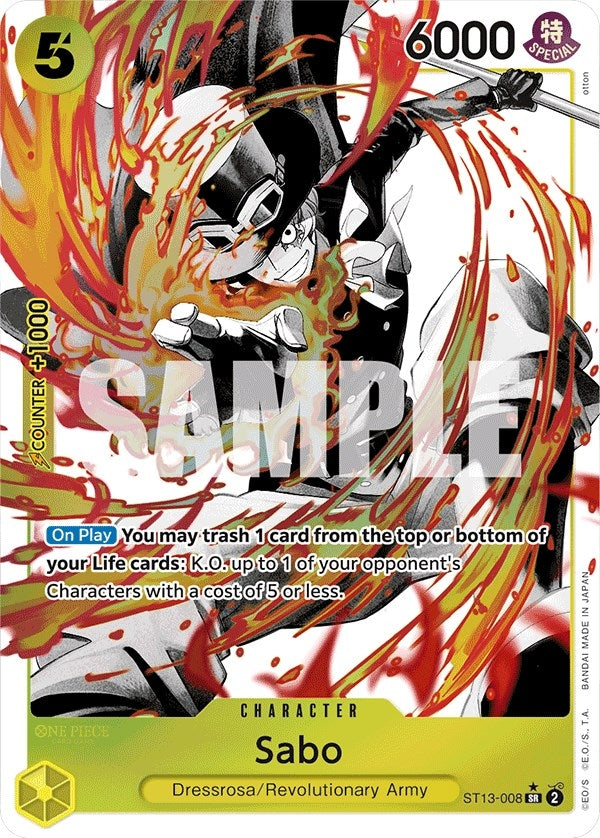 Image for Sabo (008) (Parallel) (Ultra Deck: The Three Brothers) (ST13-008) - One Piece Card Game