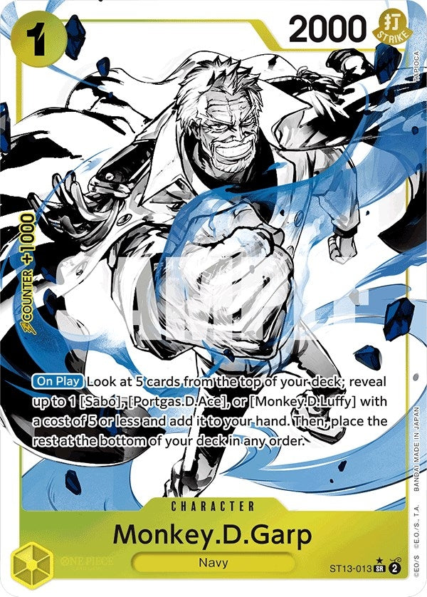 Image for Monkey.D.Garp (Parallel) (Ultra Deck: The Three Brothers) (ST13-013) - One Piece Card Game