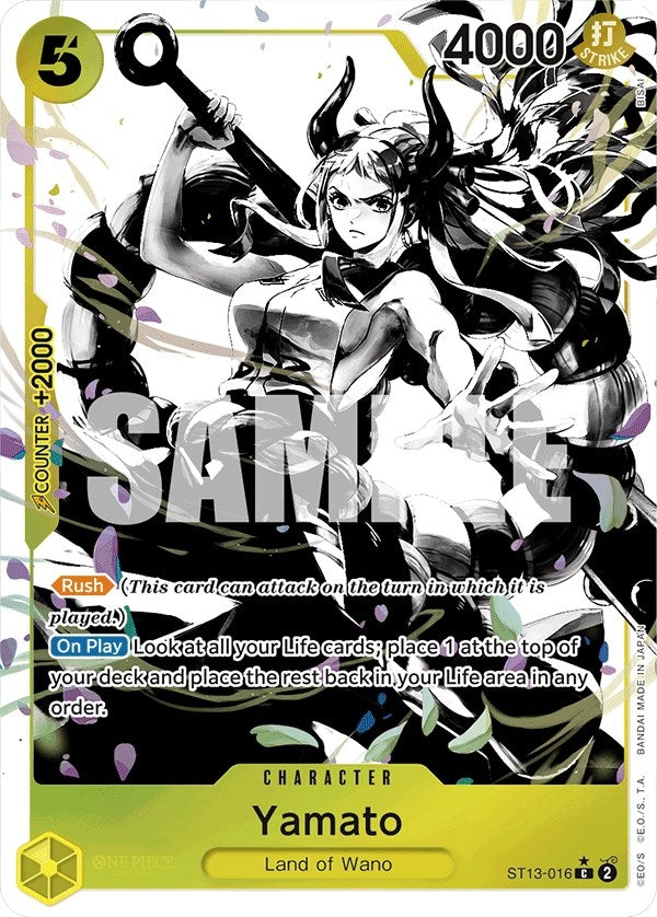 Image for Yamato (Parallel) (Ultra Deck: The Three Brothers) (ST13-016) - One Piece Card Game