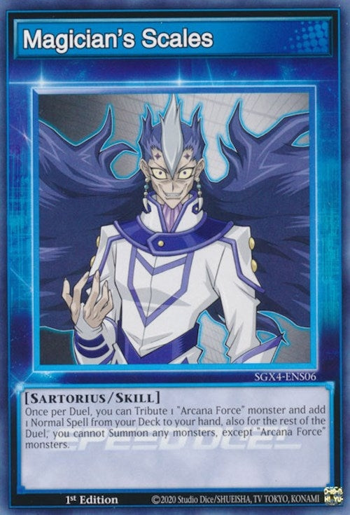 Image for Magician's Scales (Skill Card) (Speed Duel GX: Midterm Destruction) (SGX4-ENS06) - YuGiOh