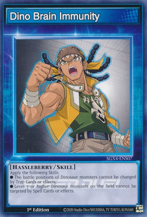 Image for Dino Brain Immunity (Speed Duel GX: Midterm Destruction) (SGX4-ENS07) - YuGiOh
