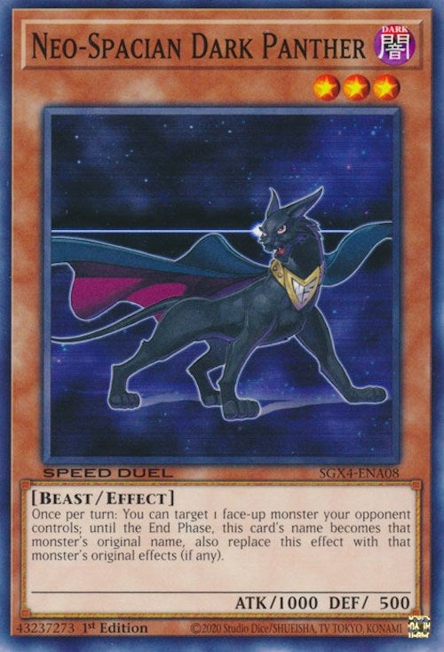 Image for Neo-Spacian Dark Panther (Speed Duel GX: Midterm Destruction) (SGX4-ENA08) - YuGiOh