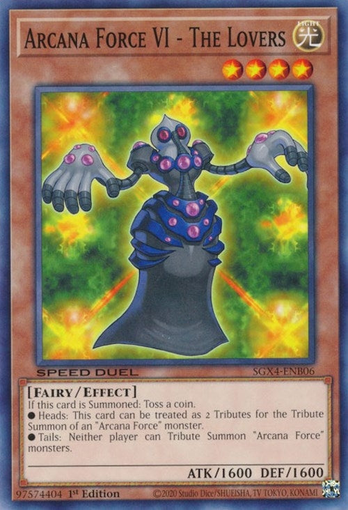 Image for Arcana Force VI - The Lovers (Speed Duel GX: Midterm Destruction) (SGX4-ENB06) - YuGiOh