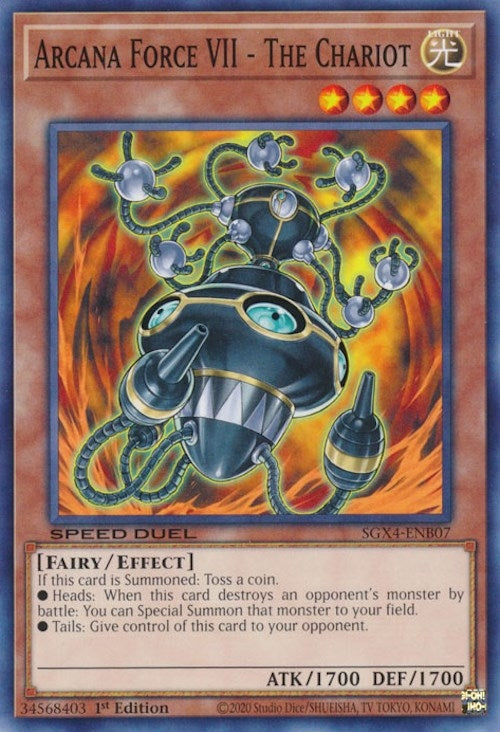 Image for Arcana Force VII - The Chariot (Speed Duel GX: Midterm Destruction) (SGX4-ENB07) - YuGiOh