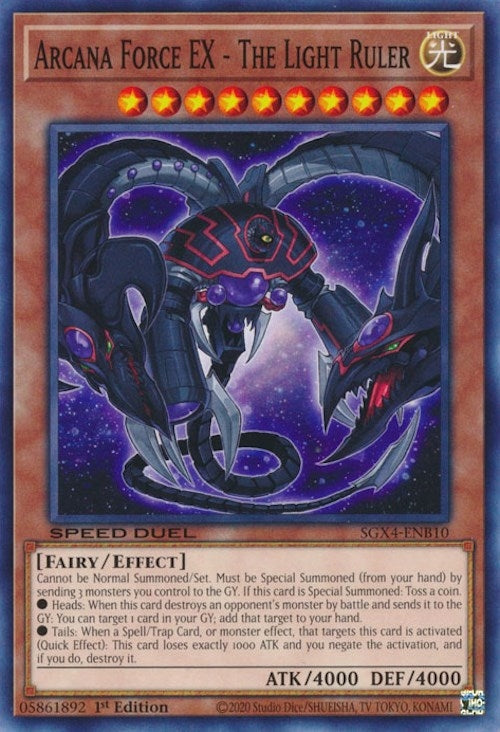 Image for Arcana Force EX - The Light Ruler (Speed Duel GX: Midterm Destruction) (SGX4-ENB10) - YuGiOh