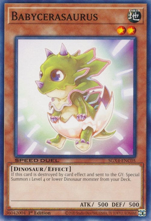 Image for Babycerasaurus (Speed Duel GX: Midterm Destruction) (SGX4-ENC05) - YuGiOh