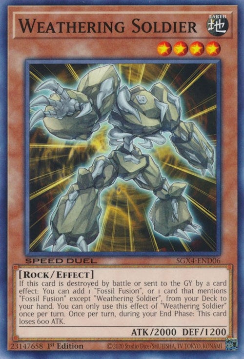 Image for Weathering Soldier (Speed Duel GX: Midterm Destruction) (SGX4-END06) - YuGiOh