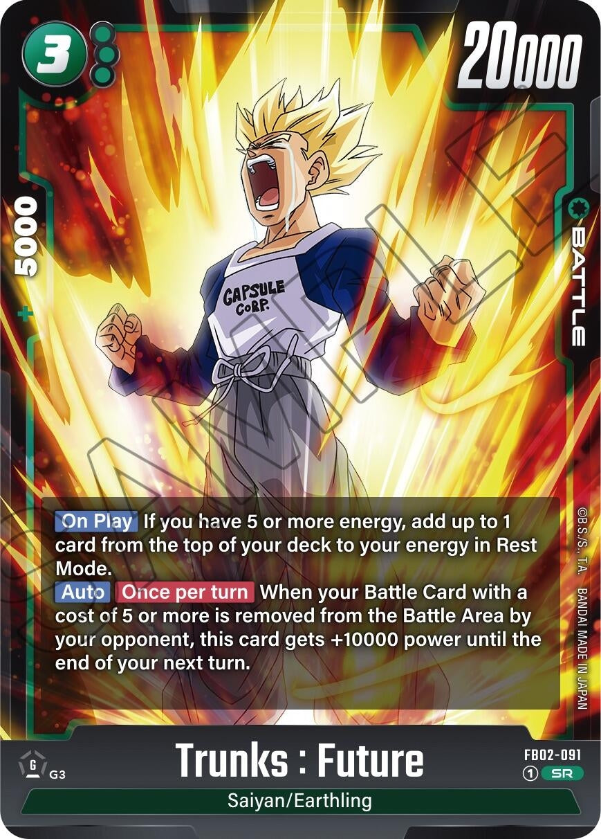Image for Trunks : Future - FB02-091 (Blazing Aura) (FB02-091) - Dragon Ball Super: Fusion World