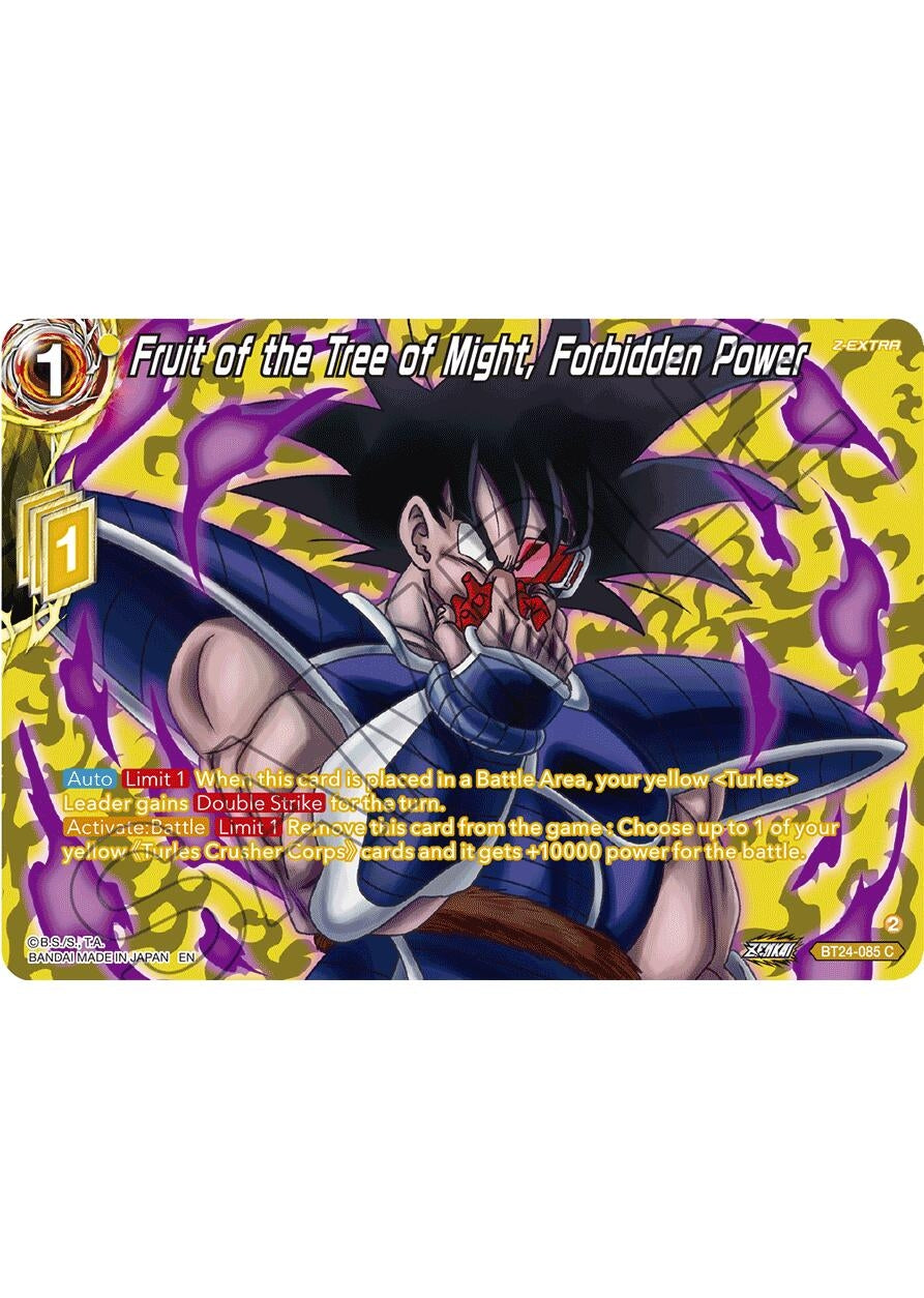 Image for Fruit of the Tree of Might, Forbidden Power (Collector Booster Silver) (Beyond Generations) (BT24-085) - Dragon Ball Super: Masters