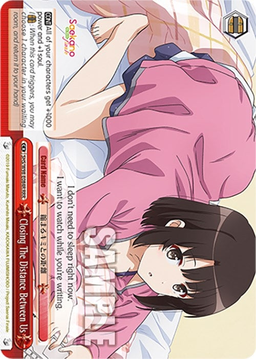 Image for Closing The Distance Between Us (RRR) (Saekano the Movie: Finale) (SHS/W98-E084R RRR) - Weiss Schwarz
