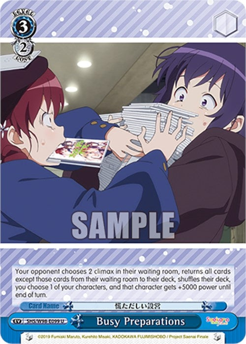 Image for Busy Preparations (Saekano the Movie: Finale) (SHS/W98-E099 U) - Weiss Schwarz