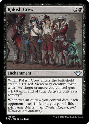 Image for Rakish Crew (Outlaws of Thunder Junction) (99) - Magic: The Gathering