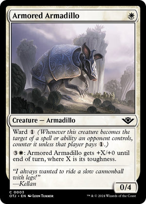 Image for Armored Armadillo (Outlaws of Thunder Junction) (3) - Magic: The Gathering