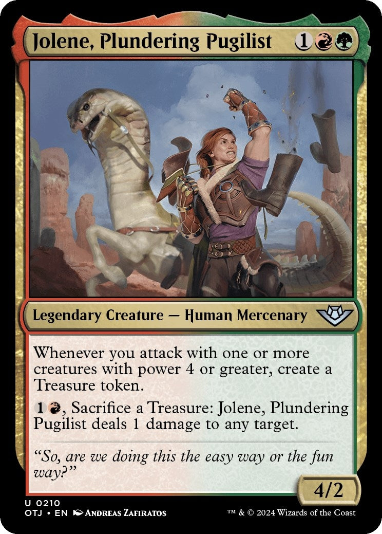 Image for Jolene, Plundering Pugilist (Outlaws of Thunder Junction) (210) - Magic: The Gathering