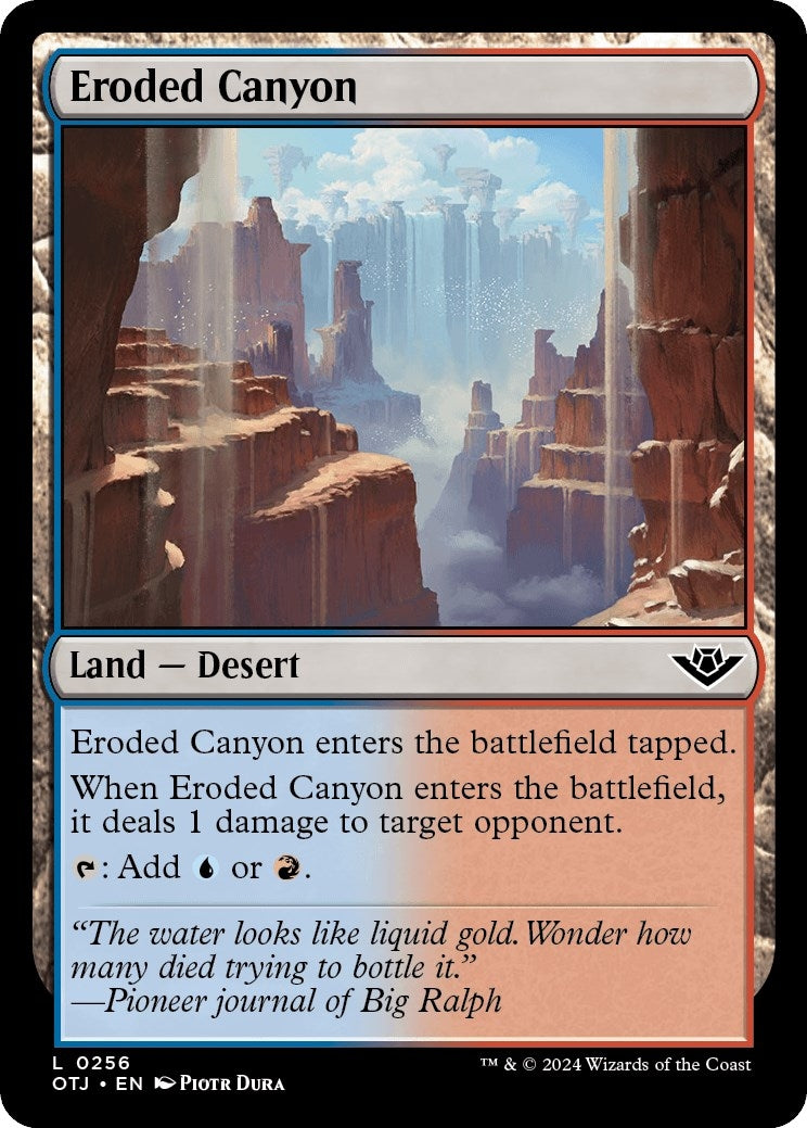 Image for Eroded Canyon (Outlaws of Thunder Junction) (256) - Magic: The Gathering