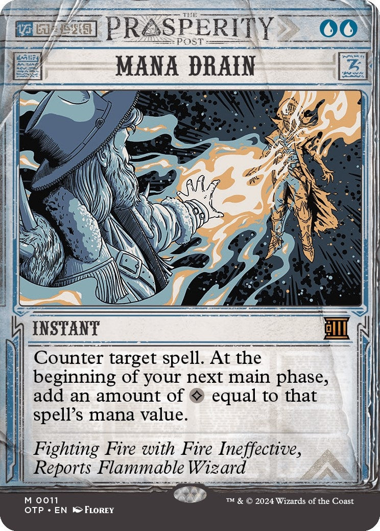 Image for Mana Drain (Outlaws of Thunder Junction: Breaking News) (11) - Magic: The Gathering