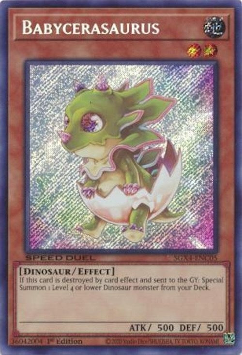 Image for Babycerasaurus (Secret Rare) (Speed Duel GX: Midterm Destruction) (SGX4-ENC05) - YuGiOh