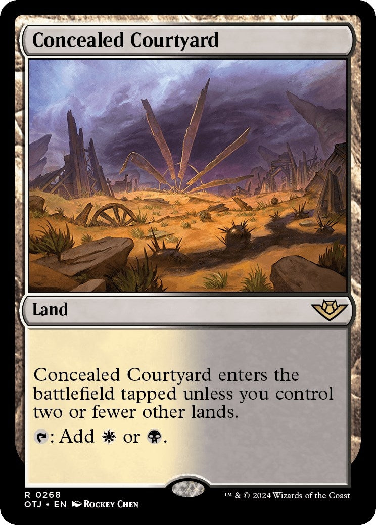 Image for Concealed Courtyard (Outlaws of Thunder Junction) (268) - Magic: The Gathering