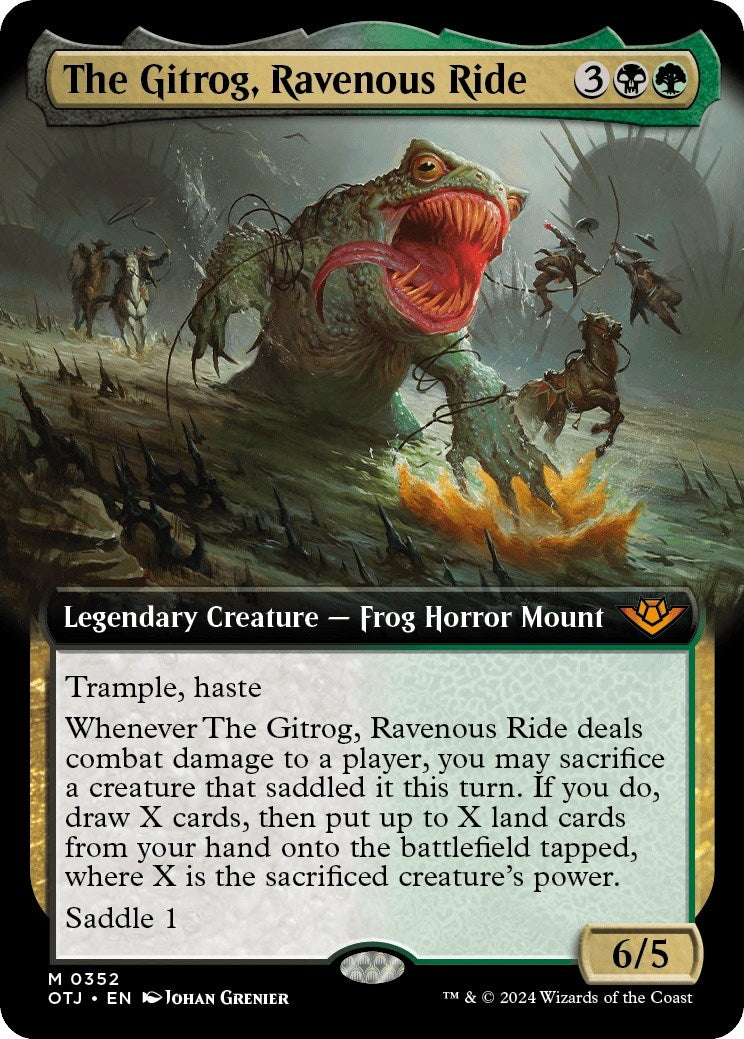 Image for The Gitrog, Ravenous Ride (Extended Art) (Outlaws of Thunder Junction) (352) - Magic: The Gathering
