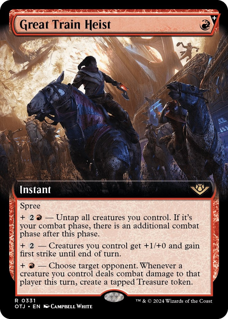 Image for Great Train Heist (Extended Art) (Outlaws of Thunder Junction) (331) - Magic: The Gathering