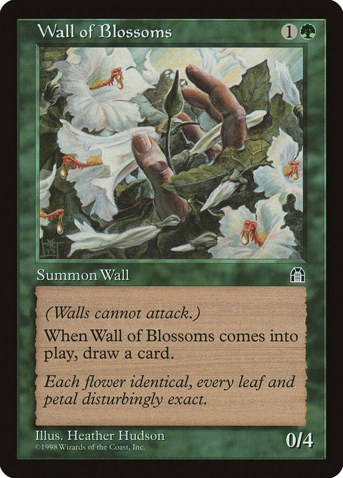 Image for Wall of Blossoms (Stronghold) - Magic: The Gathering