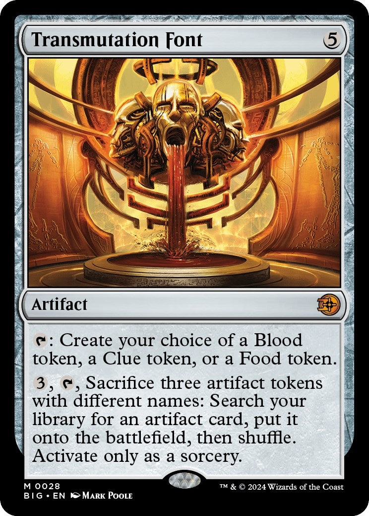 Image for Transmutation Font (Outlaws of Thunder Junction: The Big Score) (28) - Magic: The Gathering