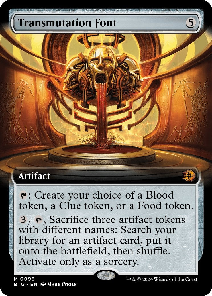Image for Transmutation Font (Extended Art) (Outlaws of Thunder Junction: The Big Score) (93) - Magic: The Gathering