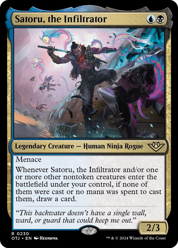 Image for Satoru, the Infiltrator (Outlaws of Thunder Junction) (230) - Magic: The Gathering