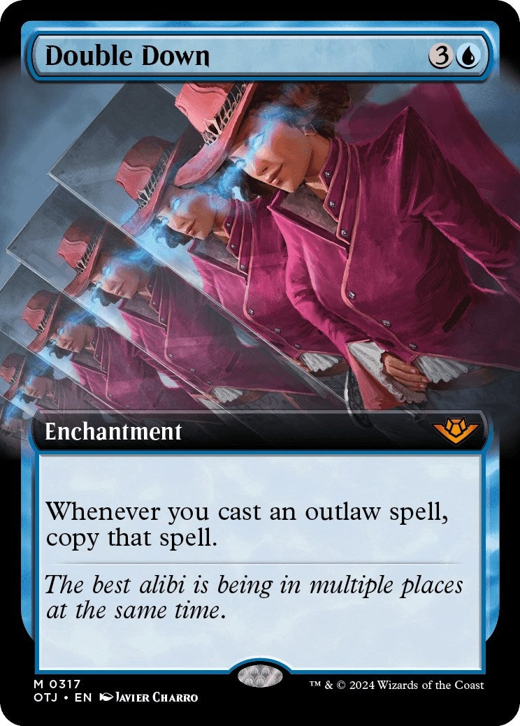 Image for Double Down (Extended Art) (Outlaws of Thunder Junction) (317) - Magic: The Gathering