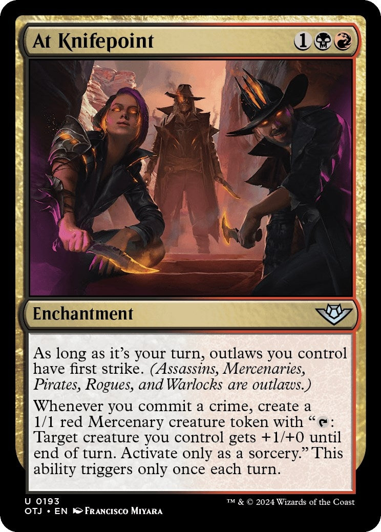 Image for At Knifepoint (Outlaws of Thunder Junction) (193) - Magic: The Gathering