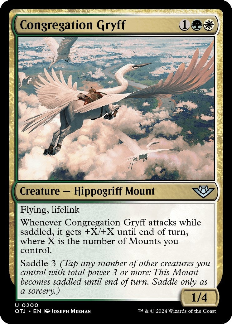 Image for Congregation Gryff (Outlaws of Thunder Junction) (200) - Magic: The Gathering