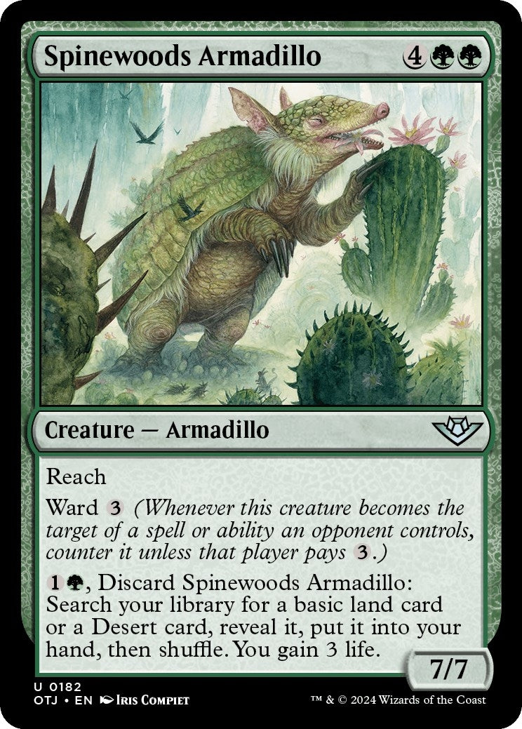 Image for Spinewoods Armadillo (Outlaws of Thunder Junction) (182) - Magic: The Gathering