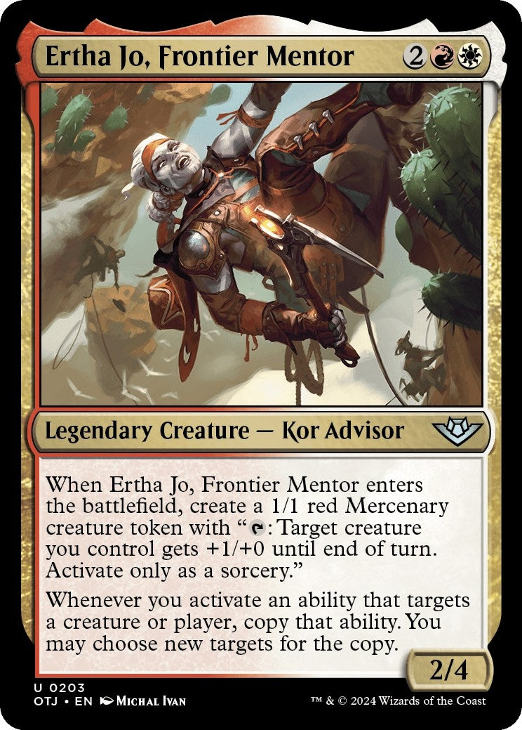 Image for Ertha Jo, Frontier Mentor (Outlaws of Thunder Junction) (203) - Magic: The Gathering