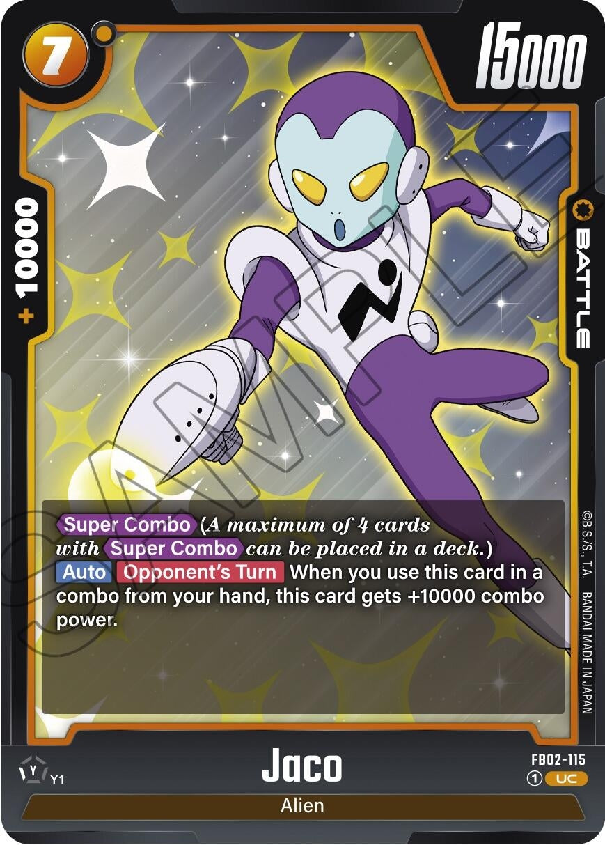 Image for Jaco (Blazing Aura) (FB02-115) - Dragon Ball Super: Fusion World