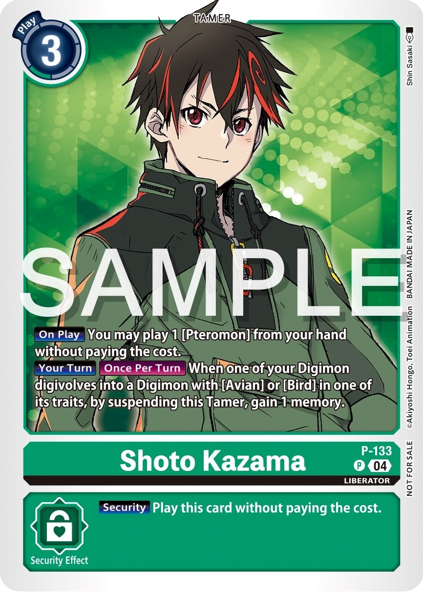 Image for Shoto Kazama (D-PR) (P-133 P) - Digimon Card Game