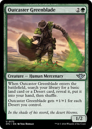 Image for Outcaster Greenblade (Outlaws of Thunder Junction) (172) - Magic: The Gathering