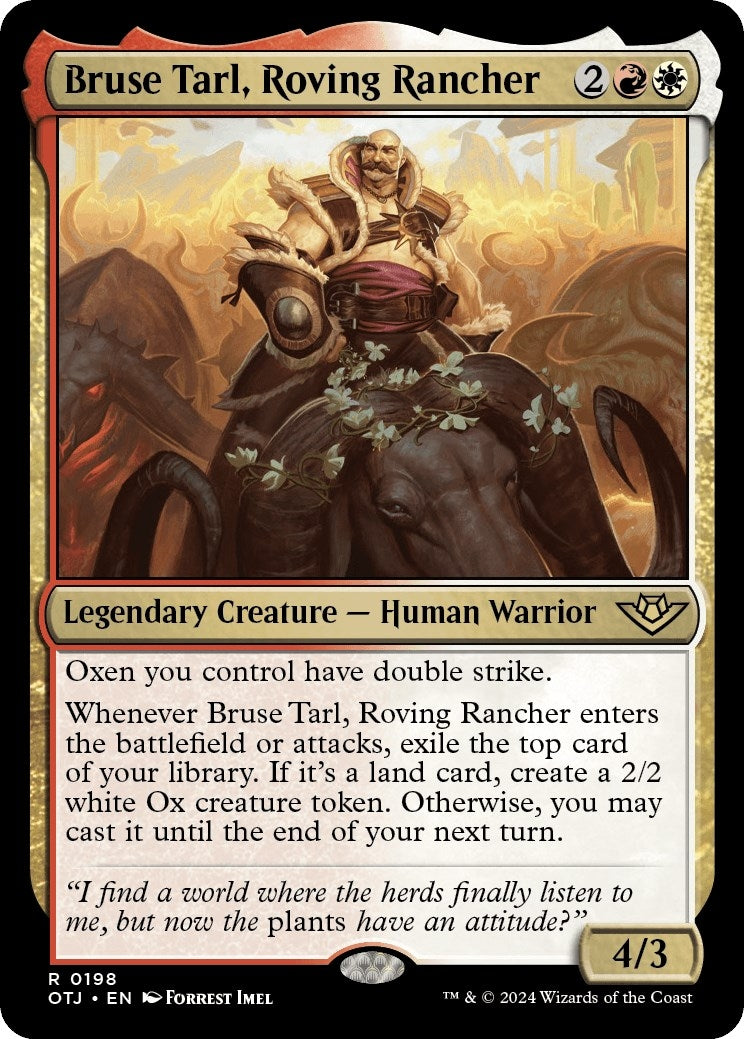 Image for Bruse Tarl, Roving Rancher (Outlaws of Thunder Junction) (198) - Magic: The Gathering