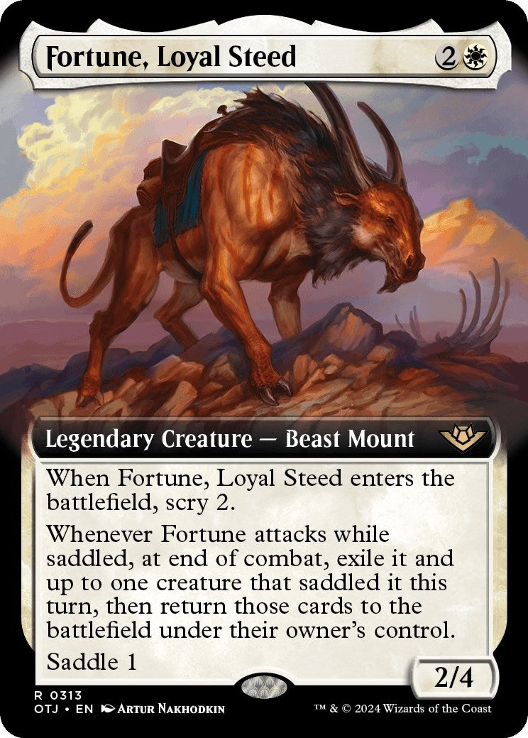 Image for Fortune, Loyal Steed (Extended Art) (Outlaws of Thunder Junction) (313) - Magic: The Gathering