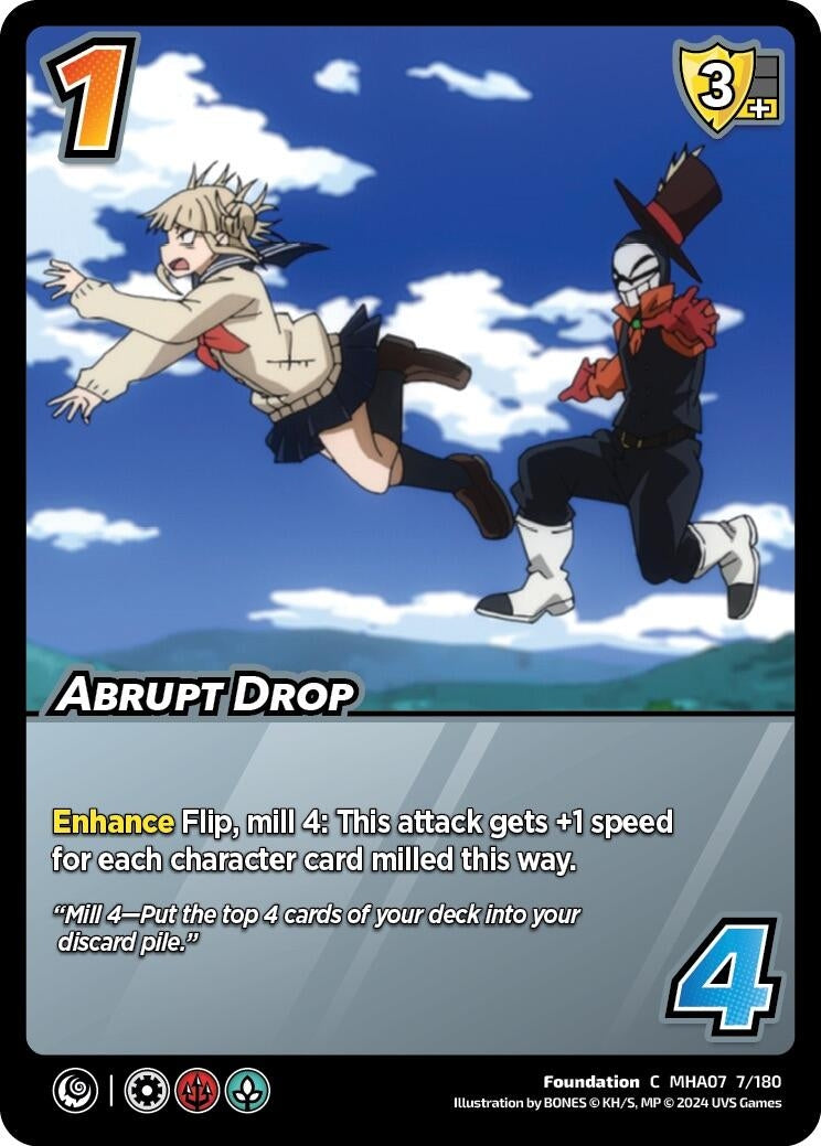 Image for Abrupt Drop (UniVersus: My Hero Academia: Girl Power) (7/180) - UniVersus