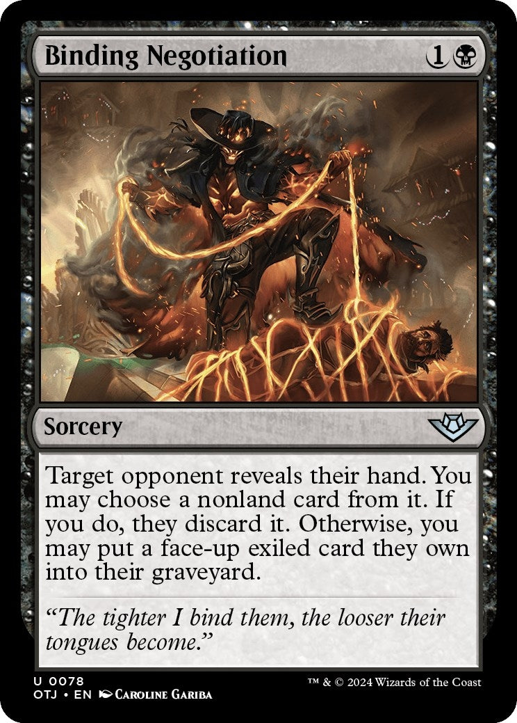 Image for Binding Negotiation (Outlaws of Thunder Junction) (78) - Magic: The Gathering
