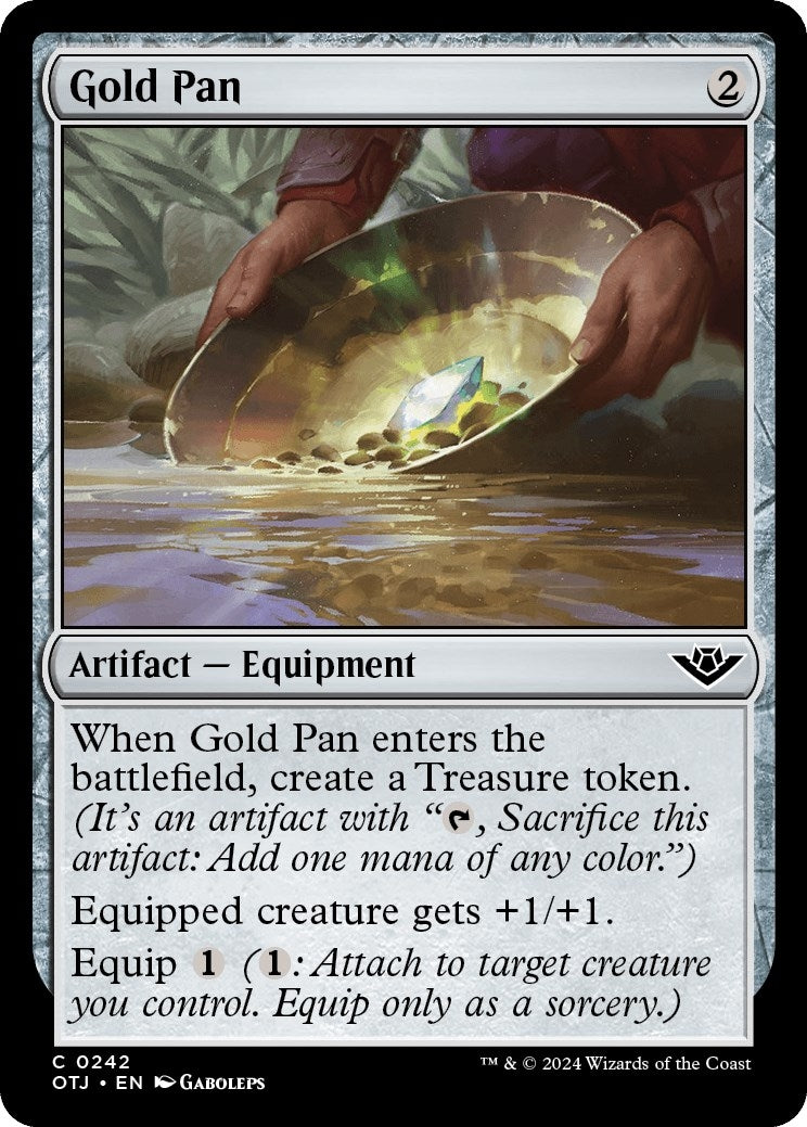 Image for Gold Pan (Outlaws of Thunder Junction) (242) - Magic: The Gathering