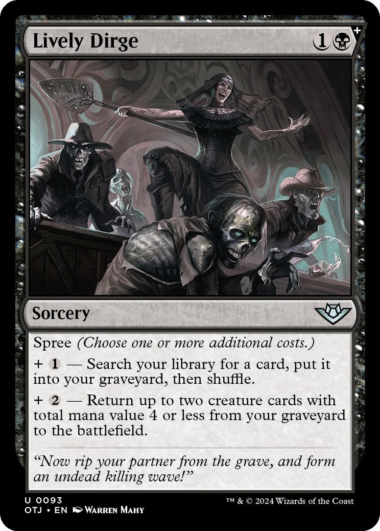 Image for Lively Dirge (Outlaws of Thunder Junction) (93) - Magic: The Gathering