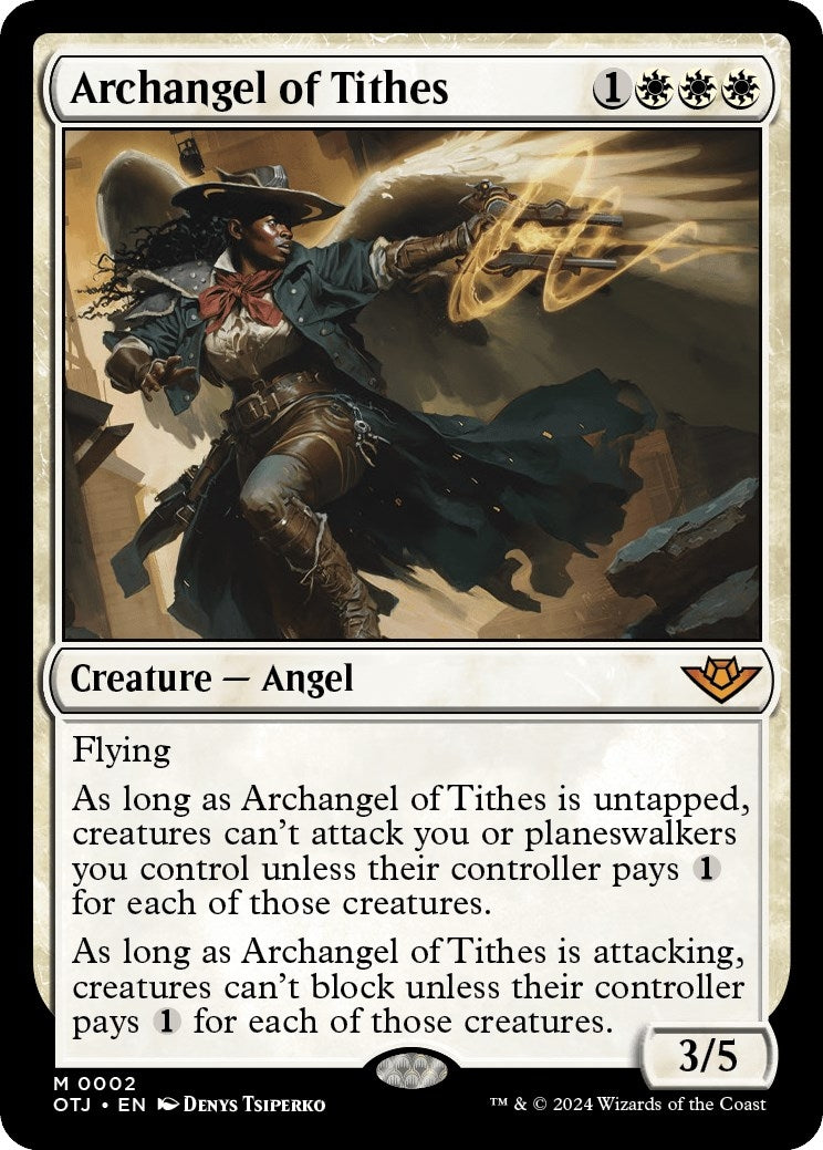 Image for Archangel of Tithes (Outlaws of Thunder Junction) (2) - Magic: The Gathering