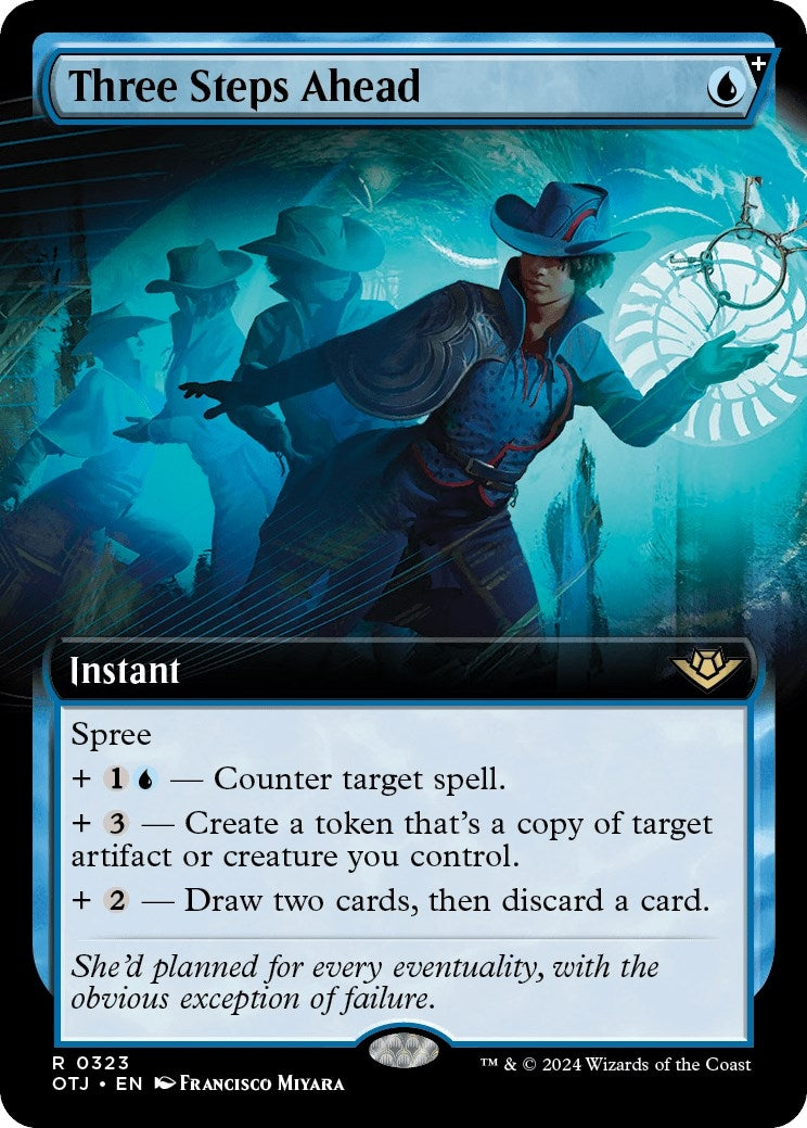 Image for Three Steps Ahead (Extended Art) (Outlaws of Thunder Junction) (323) - Magic: The Gathering