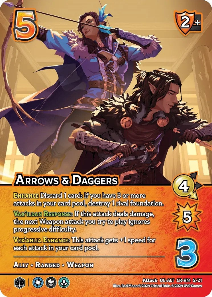 Image for Arrows & Daggers (Alternate Art) (UniVersus Promos) (CR-VM 5/21) - UniVersus